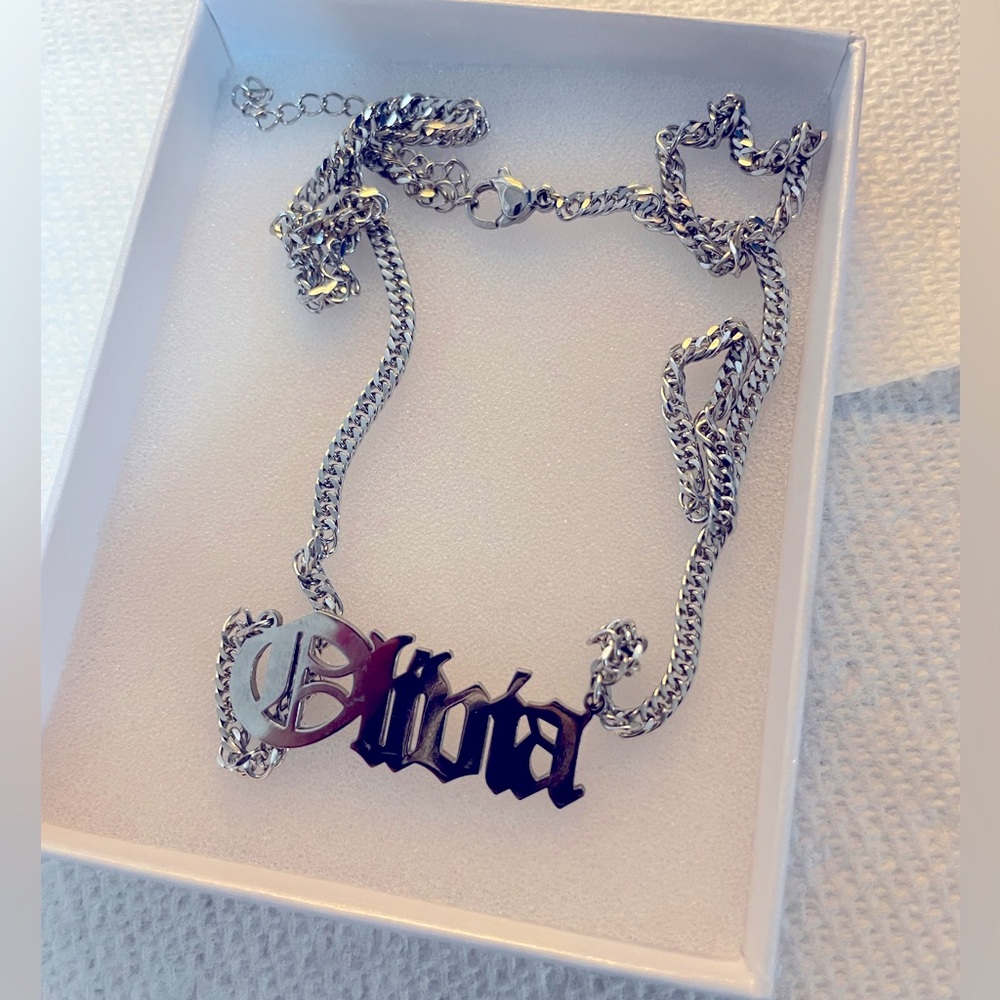 Stainless Steel Personalized Necklace NEW
